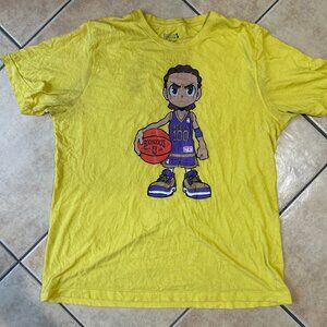 The Boondocks Riley Freeman Reezy 100 Basketball T-Shirt Size 2XL Yellow